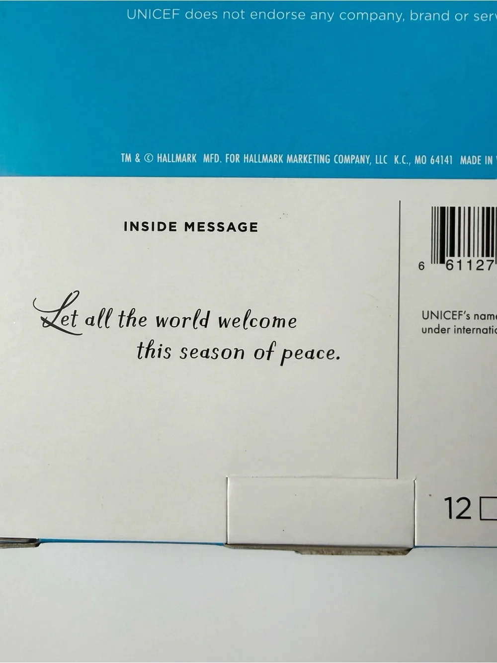Hallmark UNICEF Peace On Earth Colorful Dove Christmas Cards 2 Boxes - 24 Cards